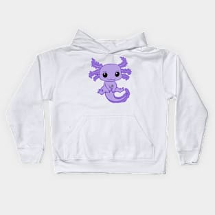 Spoonie Axolotl (Purple) Kids Hoodie